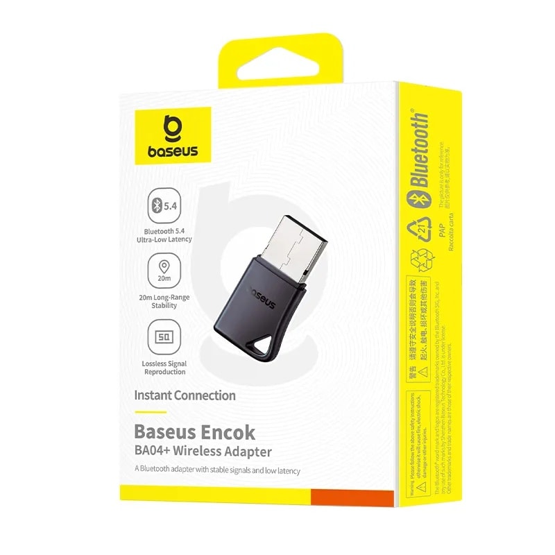 Picture of Baseus Bluetooth Receiver Encok BA04+ 5.4 Version 20M Long Distance Connection