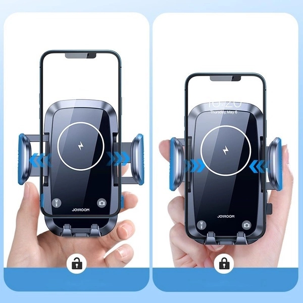 Picture of Joyroom car air vent holder Qi wireless charger 15W black (JR-ZS241)