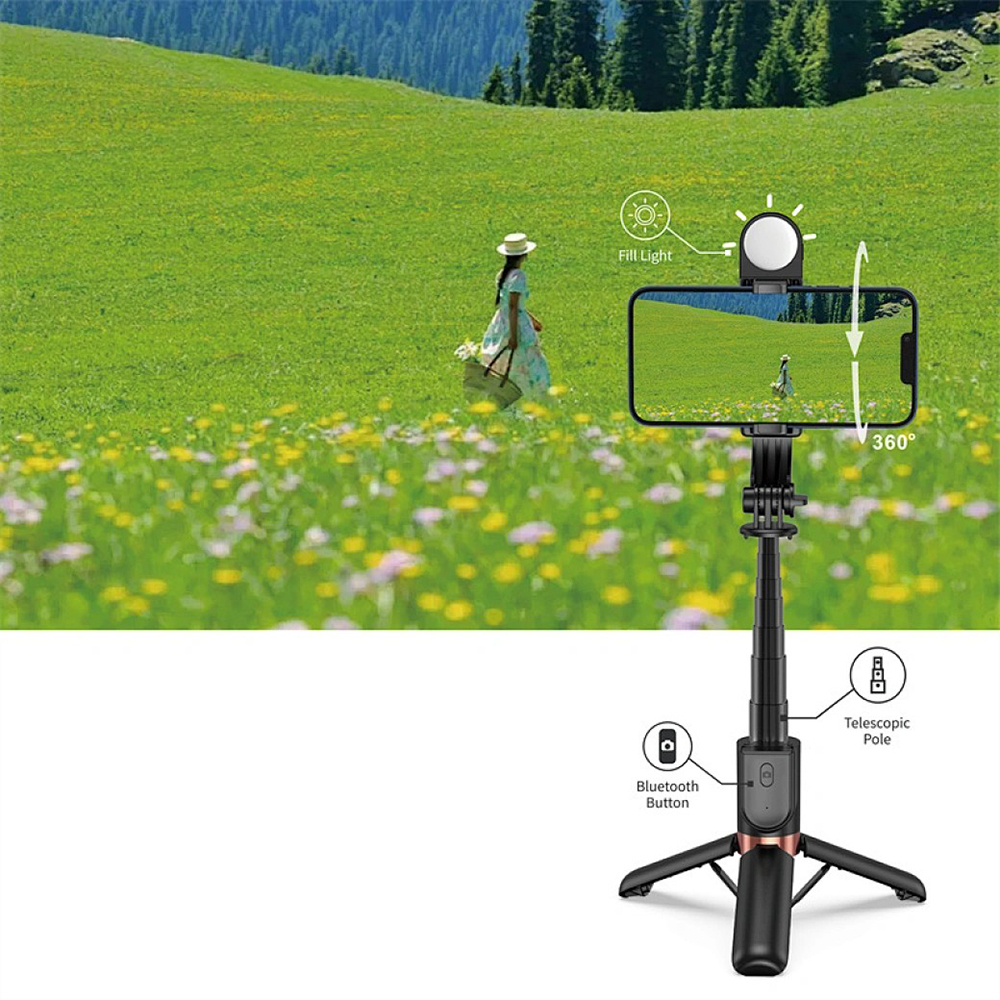 Picture of WIWU WI-SE011 Mini Selfie Stick with Light