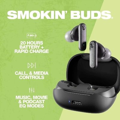 Picture of Skullcandy Smokin’ Buds In-Ear Wireless Earbuds