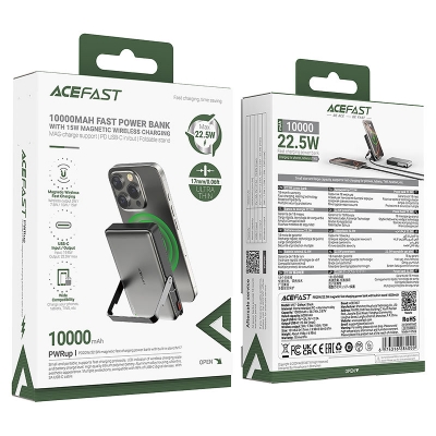 Picture of acefast  m17 Magnetic Fast Wireless Charge Power Bank  22.5W 10000mAh