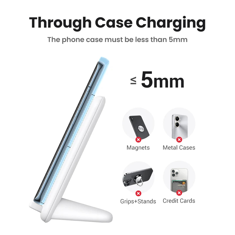 Picture of UGREEN 15W Wireless Charger Stand | Supports Wireless Qi Charging Function