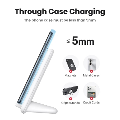 Picture of UGREEN 15W Wireless Charger Stand | Supports Wireless Qi Charging Function