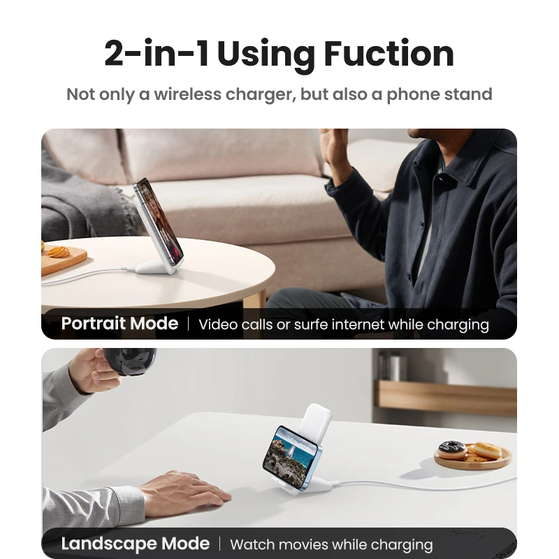 Picture of UGREEN 15W Wireless Charger Stand | Supports Wireless Qi Charging Function