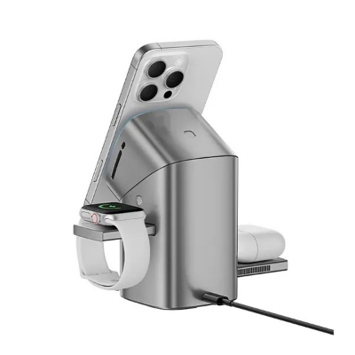 Picture of Maxco MW15 Geometry II Qi2 15W 3-in-1 Magsafe Wireless Charger