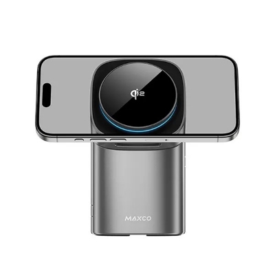 Picture of Maxco MW15 Geometry II Qi2 15W 3-in-1 Magsafe Wireless Charger