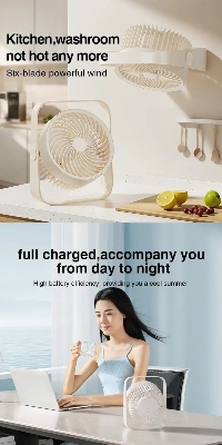 Picture of RTAKO D06 Desktop Dual-Layer Circulating Fan