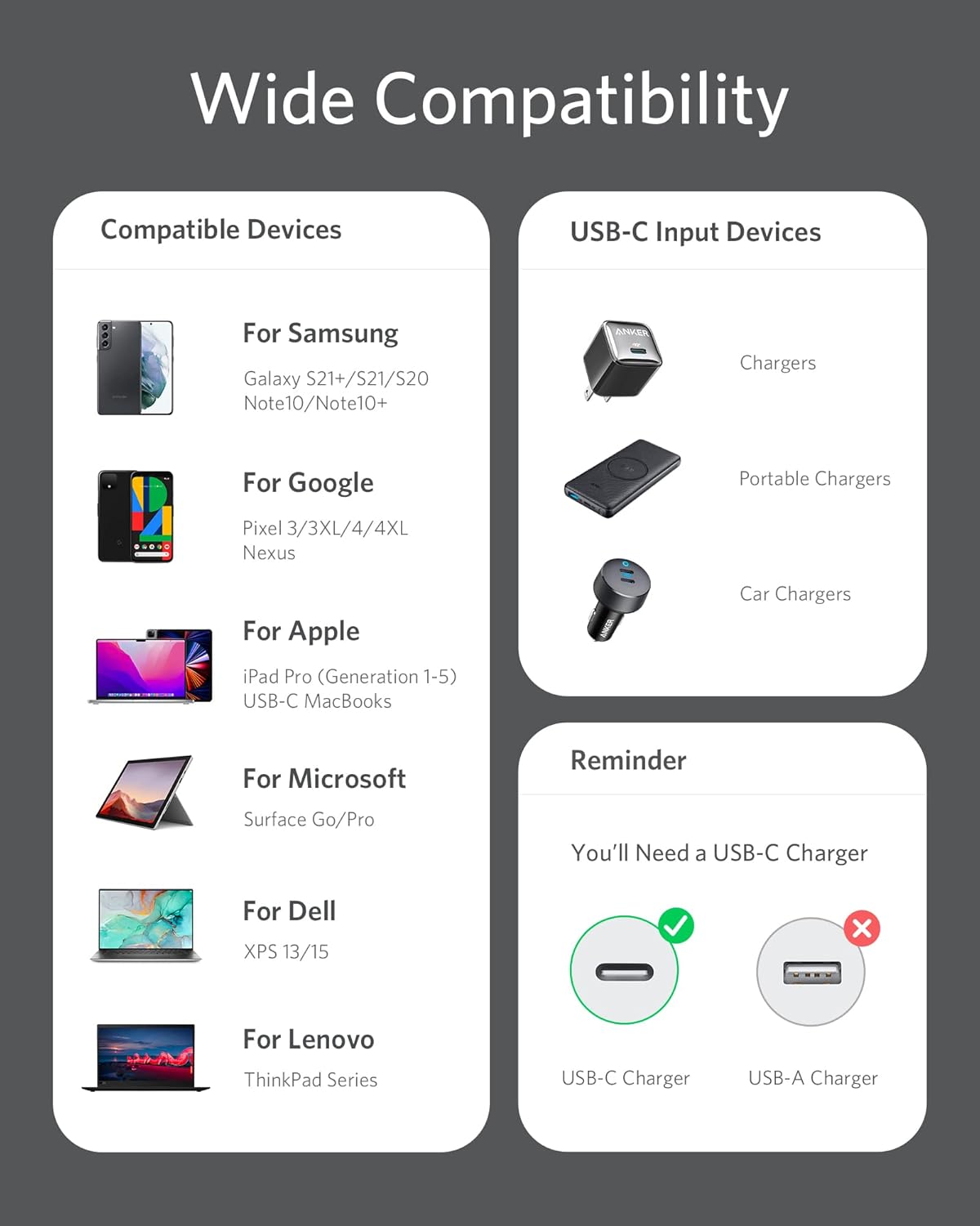 Picture of Anker USB C Cable,100W USB C to USB C Flow Cord, Type C Charger Fast Charging for iPhone 16 Series-3ft