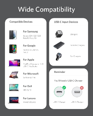 Picture of Anker USB C Cable,100W USB C to USB C Flow Cord, Type C Charger Fast Charging for iPhone 16 Series-3ft