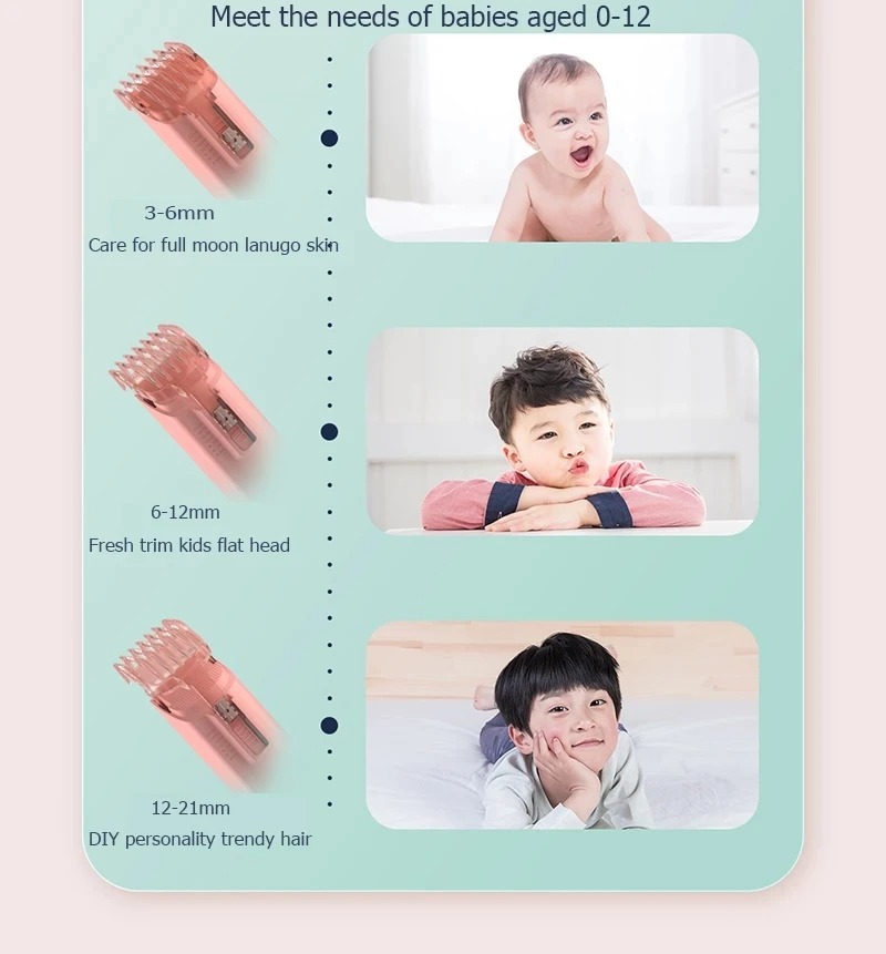 Picture of Enchen YOYO Baby Hair Clipper, Silent Low Noise Electric Hair Trimmer For Children
