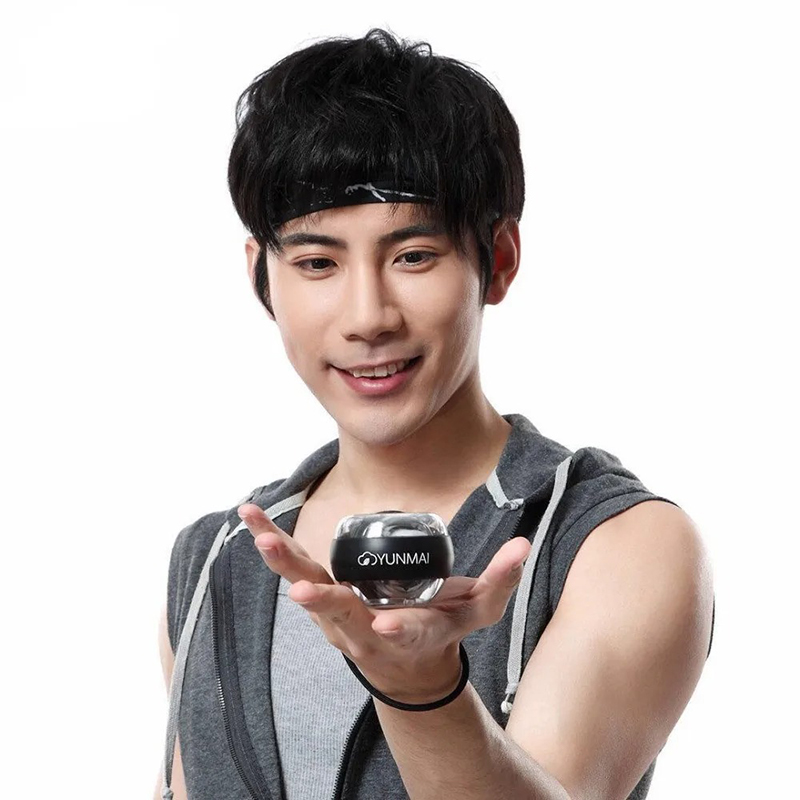 Picture of Yunmai Anti-stress Wrist Trainer LED Gyroball Essential Spinner Gyroscopic Forearm Exerciser Gyro Ball