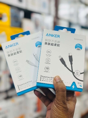 Picture of Anker USB C Cable,100W USB C to USB C Flow Cord, Type C Charger Fast Charging for iPhone 16 Series, MacBook Pro 2020 and More (USB 2.0, 6FT, Black)