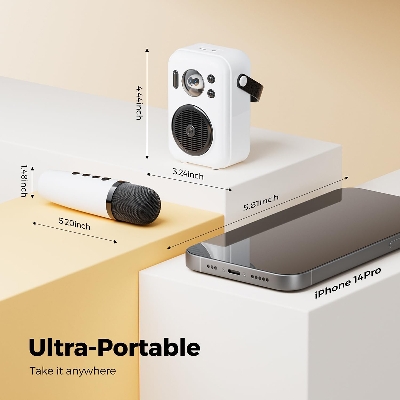 Picture of SoundPEATS Hi-Singing Karaoke Speaker with Wireless Microphone, for Kids & Adults, Portable Bluetooth Speaker