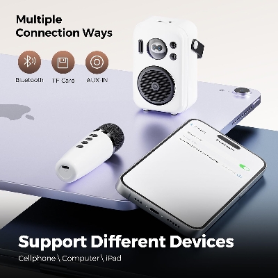 Picture of SoundPEATS Hi-Singing Karaoke Speaker with Wireless Microphone, for Kids & Adults, Portable Bluetooth Speaker