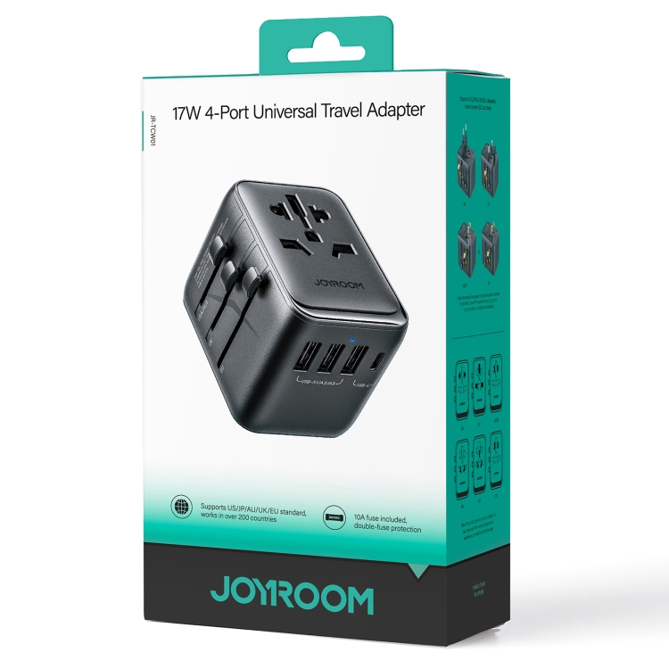 Picture of JOYROOM JR-TCW01 17W Universal Travel Adapter(Black)