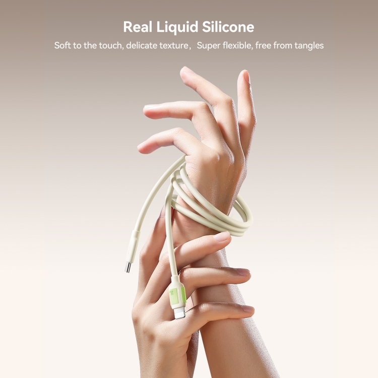 Picture of JOYROOM S-A53 Fluorescent Series 30W Type-C to 8 Pin Fast Charging Data Cable, Length: 4ft