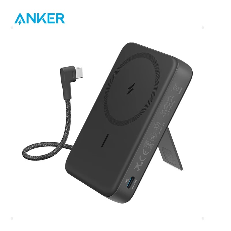 Picture of Anker Zolo 10000mah 30W Magnetic Power Bank with Built-in USB-C Cable