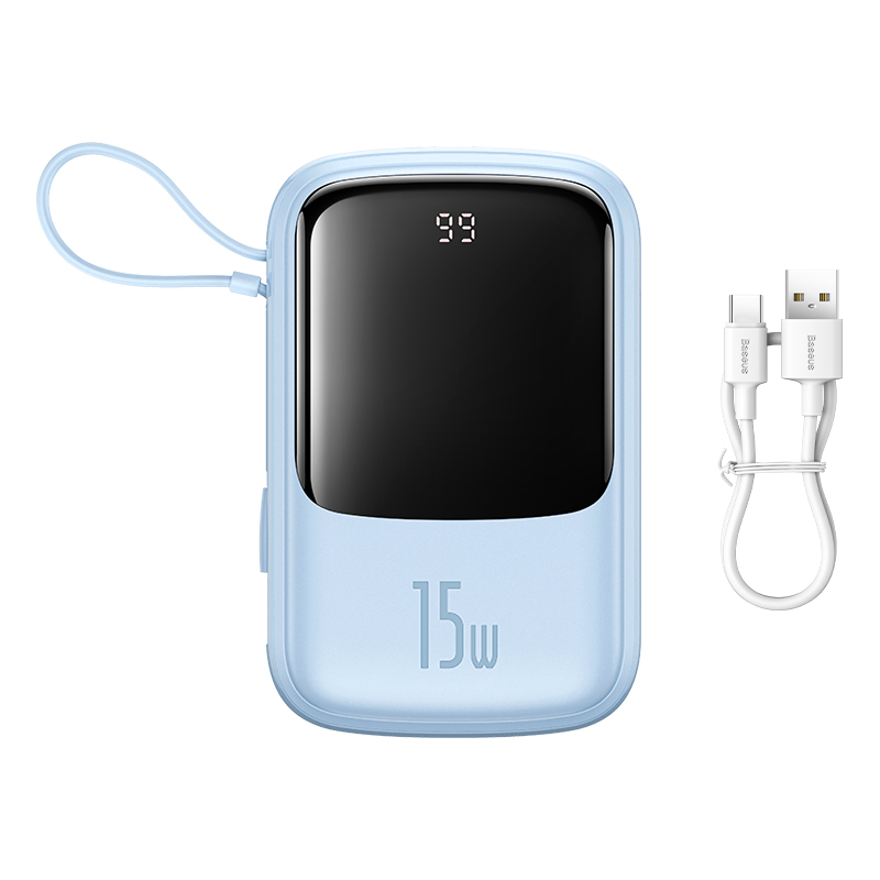 Picture of Baseus QPow Pro Digital Display Fast Charge Power Bank IP Edition 20000mAh 15W with Cable