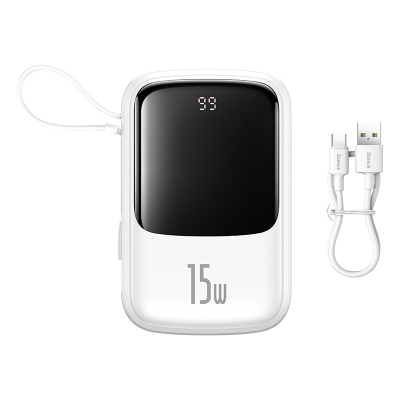 Picture of Baseus QPow Pro Digital Display Fast Charge Power Bank IP Edition 20000mAh 15W with Cable
