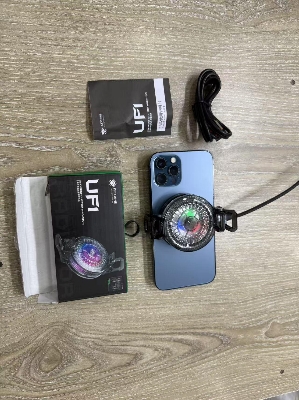 Picture of Plextone Mobile Phone Cooler UF1 Radiator Phone Cooling Fan Magnetic Suction RGB Light Mini Fan Semiconductor Refrigeration