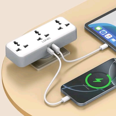 Picture of Ldnio SC3317 3 AC Outlets Portable Extension Power Socket