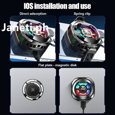 Picture of MEMO CX06 Mobile Phone Cooler Freeze Semiconductor Cooling Fan Radiator for IOS Android Magnetic/Back Clip 2 IN 1 Cool Heat Sink