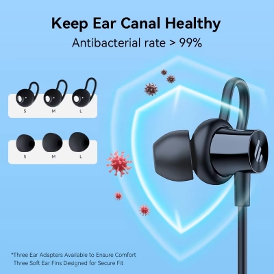 Picture of Edifier W210BT Neckband Bluetooth Earphones Magnetic Type Sport Earbud Hi-Res Wireless Headphone with LDAC Codec IP55 Waterproof