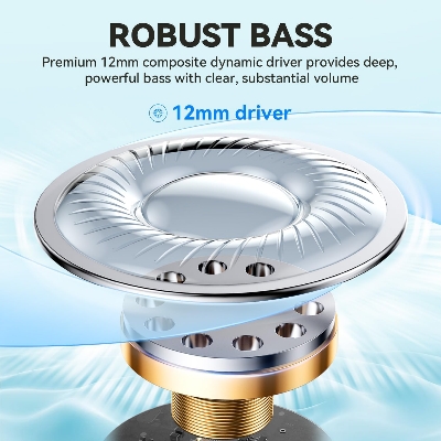 Picture of EarFun Air Life True Wireless Earbuds, 12mm Driver with Deep Bass, Bluetooth 5.4 In-Ear Headphones