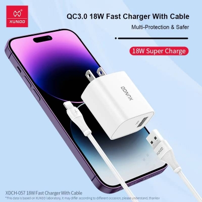 Picture of XUNDD-057 Fast Charging iphone Set Charger 18W