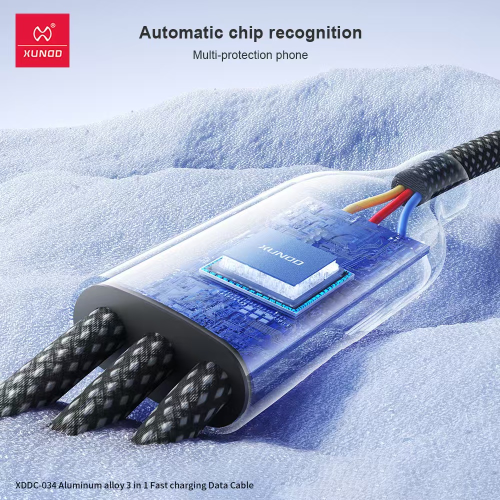 Picture of XUNDD XDDC-034 3 in 1 66W Fast Charging Cable