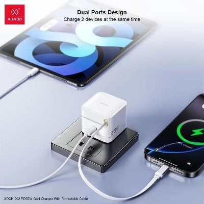 Picture of Xundd XDCH-092 PD35W GaN Charger with Retractable Cable