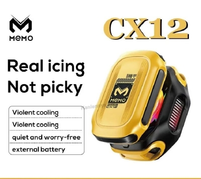 Picture of MEMO CX12 Mobile Phone Cool Heat Sink AI Semiconductor with Battery Digital Display Cooling Radiator for IOS Android PUBG Cooler
