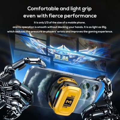 Picture of MEMO CX12 Mobile Phone Cool Heat Sink AI Semiconductor with Battery Digital Display Cooling Radiator for IOS Android PUBG Cooler