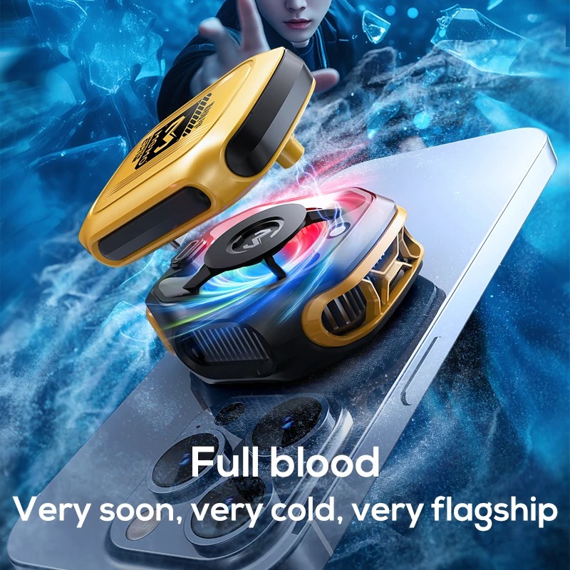 Picture of MEMO CX12 Mobile Phone Cool Heat Sink AI Semiconductor with Battery Digital Display Cooling Radiator for IOS Android PUBG Cooler