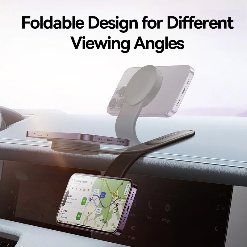 Picture of Baseus Magnetic Holder Car Phone Holder Stand Foldable Telephone Support Mount for Iphone 12 13 14 Pro Max For Samsung S23
