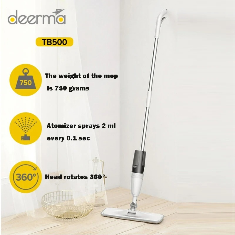 Picture of Deerma TB500 Water Spray wireless cleaning Mop 360 Rotating Handheld Home Cleaning mop Sweeper Mopping Dust Cleaner