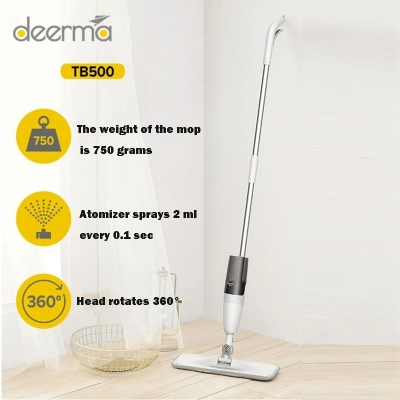 Picture of Deerma TB500 Water Spray wireless cleaning Mop 360 Rotating Handheld Home Cleaning mop Sweeper Mopping Dust Cleaner