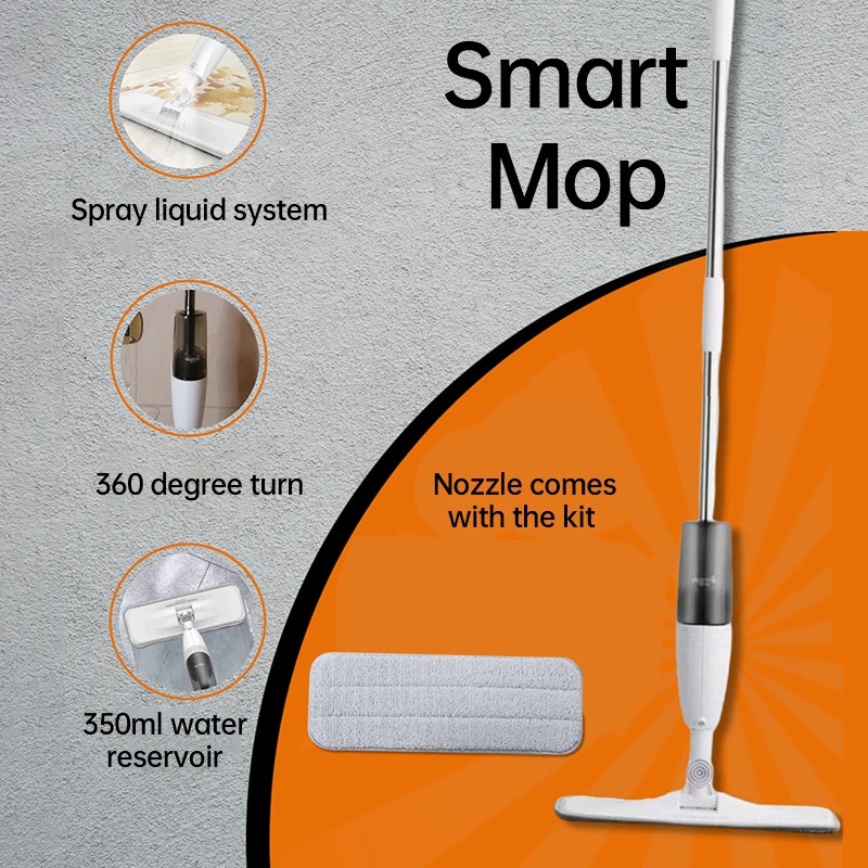 Picture of Deerma TB500 Water Spray wireless cleaning Mop 360 Rotating Handheld Home Cleaning mop Sweeper Mopping Dust Cleaner