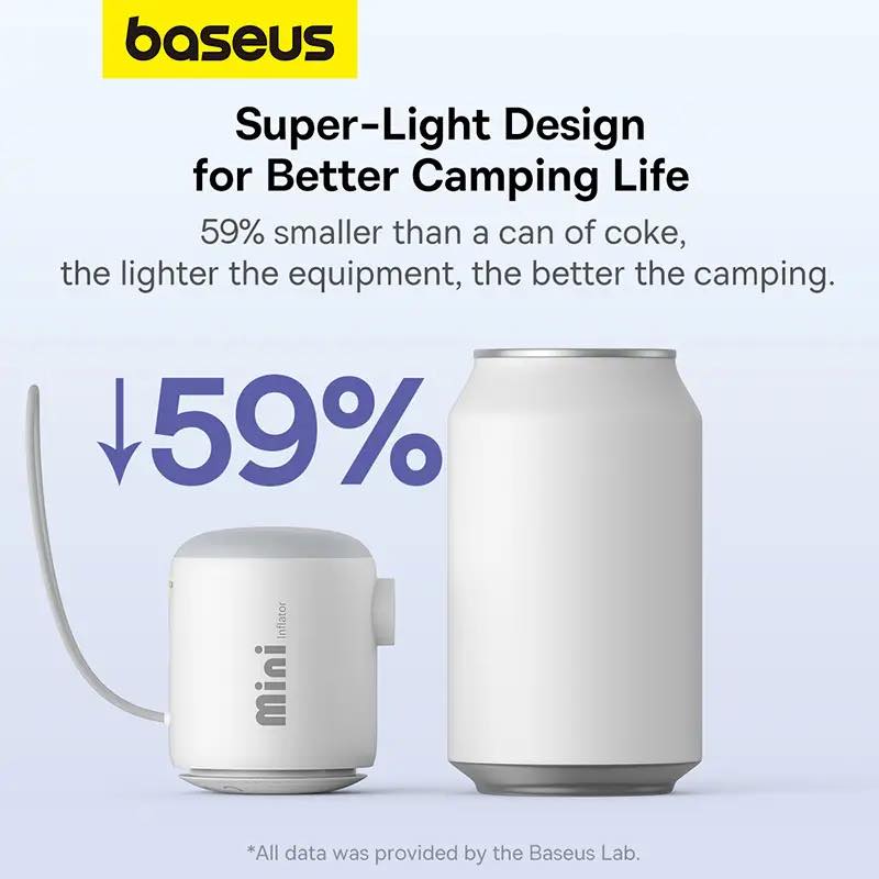 Picture of BASEUS PocketGo Portable Mini Air Pump  With Led Light