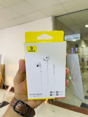 Picture of Baseus Wired Earphone 3.5mm HZ19 For Samsung Google Pixel One Plus Moon White