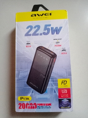 Picture of Awei P13K 22.5W Powerbank 20000mah Fast Charging