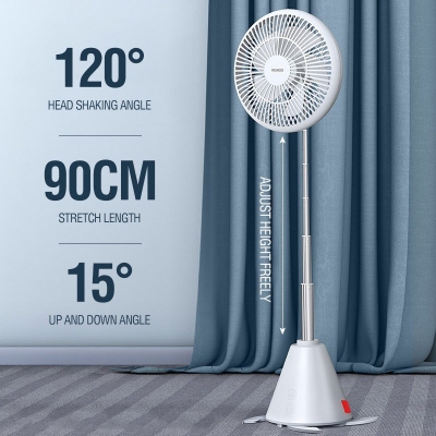 Picture of XUNDD XDOT-024 Rechargeable Oscillating Portable Fan Telescope Circulating Folding Fan with 8000mAh Battery Backup