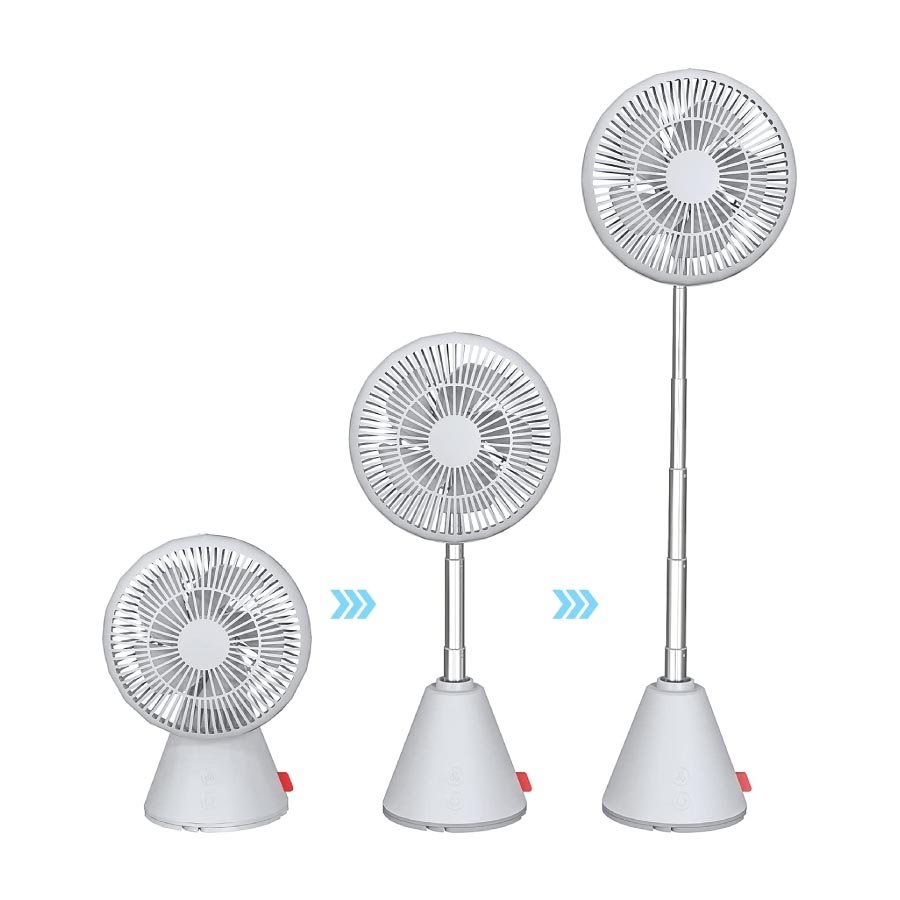 Picture of XUNDD XDOT-024 Rechargeable Oscillating Portable Fan Telescope Circulating Folding Fan with 8000mAh Battery Backup