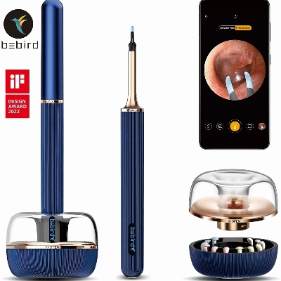 Picture of Bebird Note 3 Pro Max Tips Ear Stickers Ear Wax Removal Visual Ear Cleaner Spoon And Tweezers 2 in 1 Otoscope With 1000W Camera