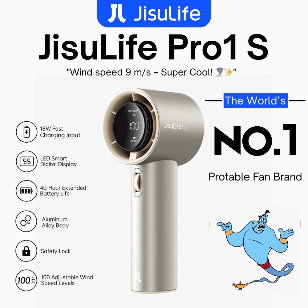 Picture of JISULIFE FA53 Pro1S Handheld Fan Ultimate Cooling-5000mah