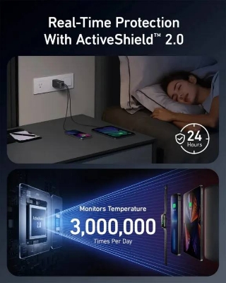 Picture of Anker GaNPrime 535 3-Port 65W GaN Charger (A2332)