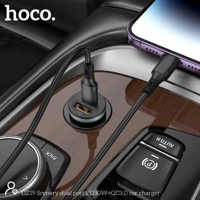 Picture of Hoco DZ19 PD30+QC3.0 Dual Port Car Charger