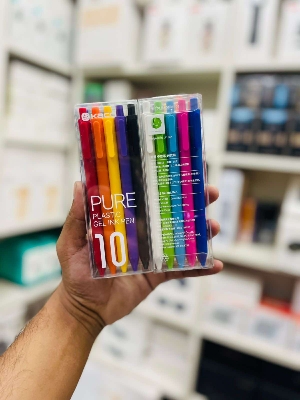 Picture of 10pc/pack Kaco Gel Pen Set Sign Pens 0.5MM Ink for Business Office School Student Stationery Supplies ABS Plastic Smooth Write