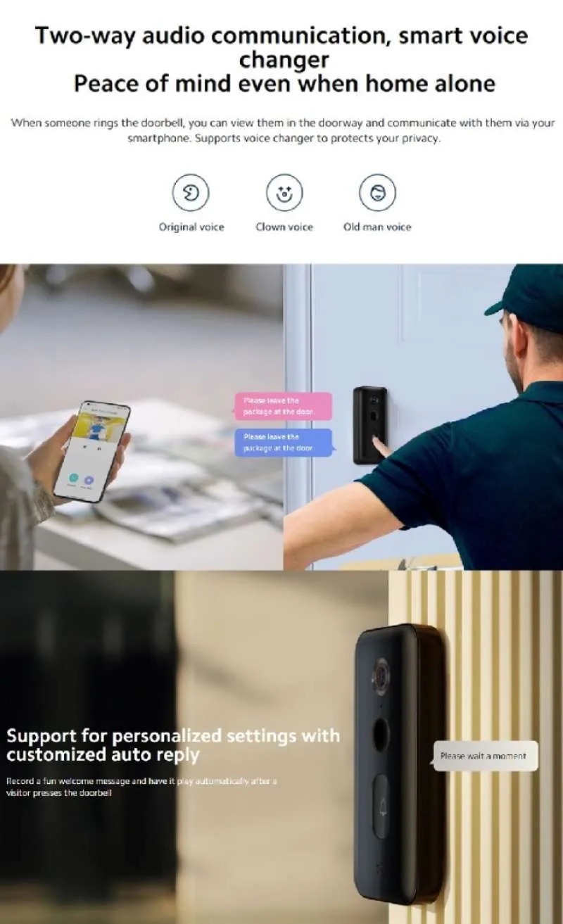 Picture of Xiaomi Smart Doorbell 3 MJML05-FJ