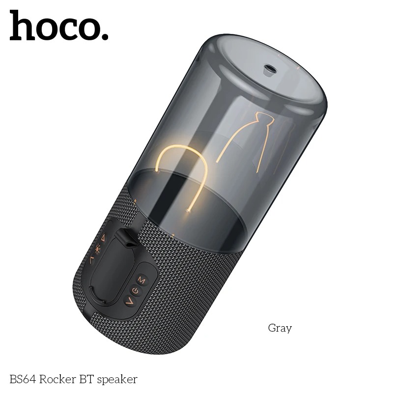 Picture of HOCO BS64 Portable Wireless Bluetooth Speaker Stereo Surround Metallic Outdoor Waterproof Portability 3-Hour Playtime